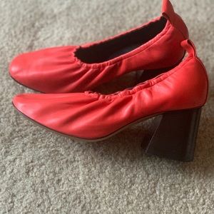 Celine Red Leather Heels 👠 Make offer!